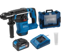 Аккум. перфоратор BULL CBH 1826 Xcase, XLTpro, БЕСЩЕТ., 18 В, 2.6 Дж, 26 мм, 1x4 А*ч, з/у