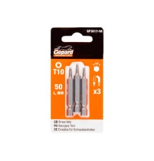 Насадка TORX T10 50мм 3шт GEPARD (GP3517-50)