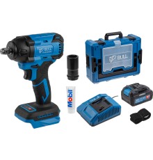 Аккум. ударный гайковерт BULL SC 1804 Xcase XLTpro БЕСЩЕТ., 18 В, 400 Н*м, 1/2", 1х4 А*ч, з/у 4 А