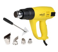 Термовоздуходувка MOLOT MHG 6020 в кор. + набор сопл 2000 Вт, 3 скор., 60-600 °С