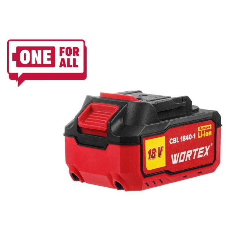 Аккумулятор WORTEX CBL 1840-1 18.0 В, 4.0 А*ч, Li-Ion ALL1 Аккумулятор WORTEX CBL 1840-1 18.0 В, 4.0 А*ч, Li-Ion ALL1