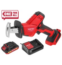 Аккум. сабельная пила WORTEX CSR 1018 E в кор. ALL1 МЕГА АКЦИЯ 18В, 1 акк., 2 Ач, дер. 100 мм