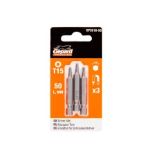 Насадка TORX T15 50мм 3шт GEPARD (GP3518-50)