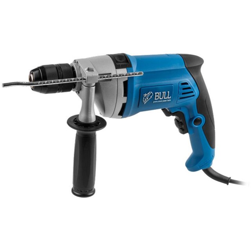 Дрель ударная BULL DR 1308 KL в кор. 850 Вт, БЗП металл 13 мм, 1 скорость, 0-2800 об/мин Дрель ударная BULL DR 1308 KL в кор. 850 Вт, БЗП металл 13 мм, 1 скорость, 0-2800 об/мин