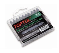 Набор бит двухсторонних PH2х65 10шт. в пластм.боксе TOPTUL (GAAW1001)