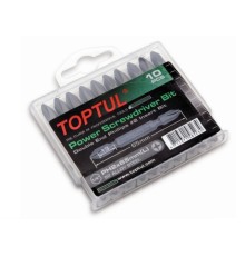 Набор бит двухсторонних PH2х65 10шт. в пластм.боксе TOPTUL (GAAW1001)