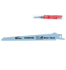 Пилка сабельная по дереву с гвоздями S150WM (1 шт.) WORTEX быстрорежущая сталь, 150 мм длина