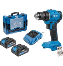 Аккум. дрель-шуруповерт BULL SR 1803 Xcase XLTpro БЕСЩЕТ., 2x2 А*ч, 18 В, 45 Н*м, БЗП 10 мм