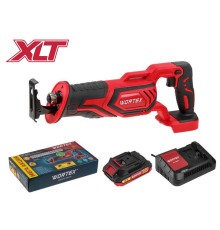 Аккум. сабельная пила WORTEX CSR 1118 E в кор. ALL1 XLT SET 18В, 1 акк., 2 Ач, дер. 115 мм