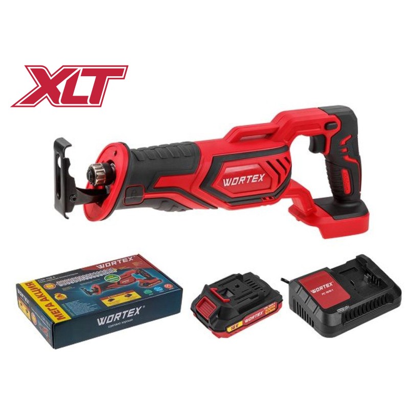 Аккум. сабельная пила WORTEX CSR 1118 E в кор. ALL1 XLT SET 18В, 1 акк., 2 Ач, дер. 115 мм Аккум. сабельная пила WORTEX CSR 1118 E в кор. ALL1 XLT SET 18В, 1 акк., 2 Ач, дер. 115 мм