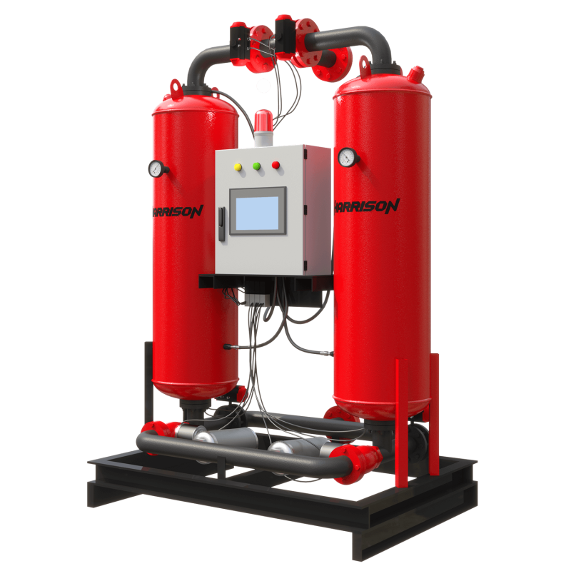 HRS-D9814000SRD Адсорбционный осушитель горячей регенерации: 14000 л/мин; -40°C; 10 бар<