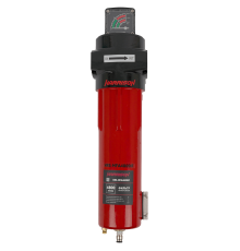 HRS-MFB4800IF Фильтр магистральный 1 мкм с дифференциальным манометром, 4800 л/мин, 12 бар, G 1", остаточное содержание масла 0,6 мг/м3<