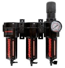 HRS-FFFR3964 Блок подготовки с фильтрами 40 мкм, 25 мкм, 5 мкм и регулятором 1/2', 3964 л/мин<