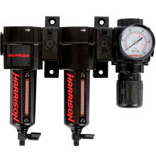 HRS-FFR1830 Блок подготовки с фильтрами 25 мкм, 5 мкм и регулятором 3/8', 1830 л/мин<