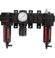 HRS-FRL1699 Блок подготовки с фильтром 5 мкм, регулятором и лубрикатором 3/8', 1699 л/мин<