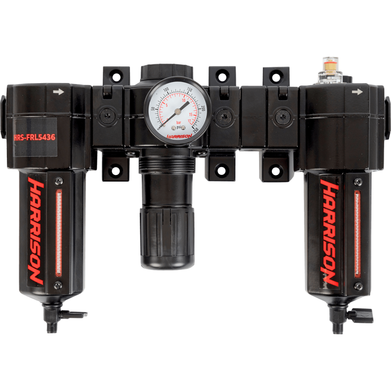 HRS-FRL5436 Блок подготовки с фильтром, регулятором и лубрикатором 1/2', 5436 л/мин<