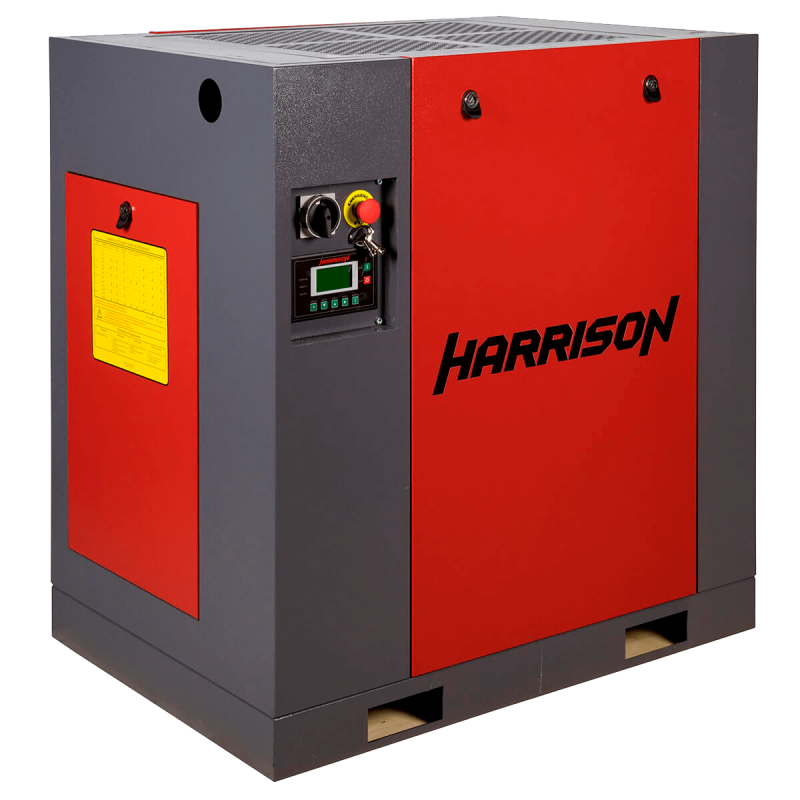 HRS-942100-10VSD Винтовой компрессор с ременным приводом и частотным преобразователем: 2100 л/мин, 10 бар, 15 кВт<