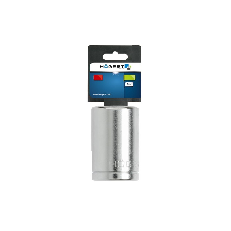 Торцевая головка Spline 1/2", 14 мм, CrV50BV30, DIN 3124, HT1A414, HOEGERT Торцевая головка Spline 1/2", 14 мм, CrV50BV30, DIN 3124, HT1A414, HOEGERT