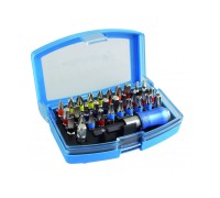 Набор бит с битодержателем 1/4", SL, PH, PZ, HEX, Torx, Torx c отверстием, 32 шт., HT1S400, HOEGERT 