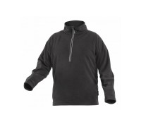 EDER Толстовка флисовая на молнии 3/4, черная 2XL, HT5K374-2XL, HOEGERT