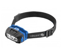 Налобный фонарь с датчиком движения USB, 6 функций, HT1E421, HOEGERT