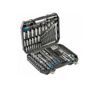 Набор инструментов, 222 шт., 1/4", 3/8",1/2" Черный, HT1R244, HOEGERT 