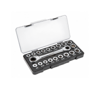 Накидной ключ с трещотками, 20 насадок, HT1R492 HOEGERT