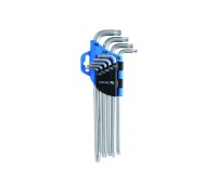 Набор Г-образных удлиненных ключей TORX, Т10-Т50, 9 шт., HT1W818 HOEGERT
