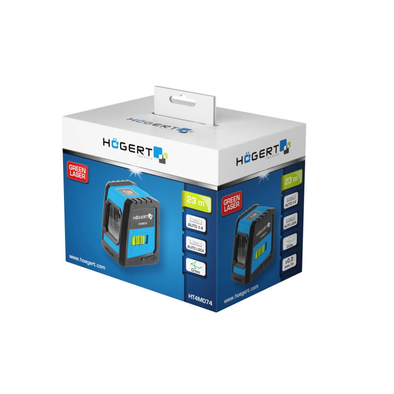 Нивелир зеленый 23м, HT4M074, HOEGERT Нивелир зеленый 23м, HT4M074, HOEGERT