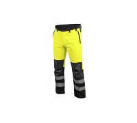 TRAUN Брюки сигнальные SOFTSHELL желтые L (52), HT5K337-L HOEGERT
