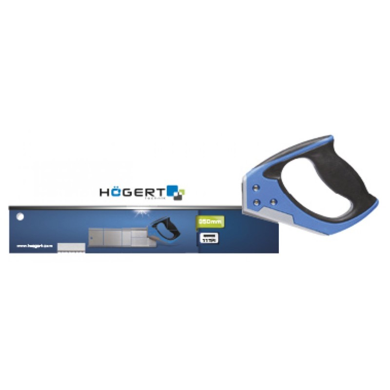 Ножовка обушковая 350 мм, 11 TPI, двухсторонняя заточка, HT3S232, HOEGERT Ножовка обушковая 350 мм, 11 TPI, двухсторонняя заточка, HT3S232, HOEGERT