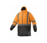 LEDA Куртка-парка сигнальная утепленная оранжевая 2XL (56), HT5K346-2XL HOEGERT