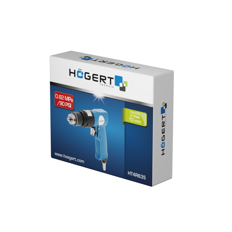 Пневматическая дрель 10MM, HT4R635, HOEGERT Пневматическая дрель 10MM, HT4R635, HOEGERT