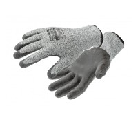 FUHSE Перчатки рабочие HPPE с защитой от порезов, покрыты полиуретаном, р.8, HT5K763-8 HOEGERT