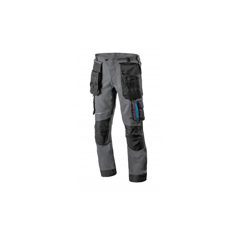 TAUBER Брюки рабочие 4-way stretch темно-серые XL (54), HT5K812-XL, HOEGERT