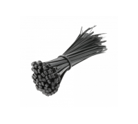 Нейлоновые стяжки 3,6 x 140 мм, 100 шт., черные, HT2C704 HOEGERT