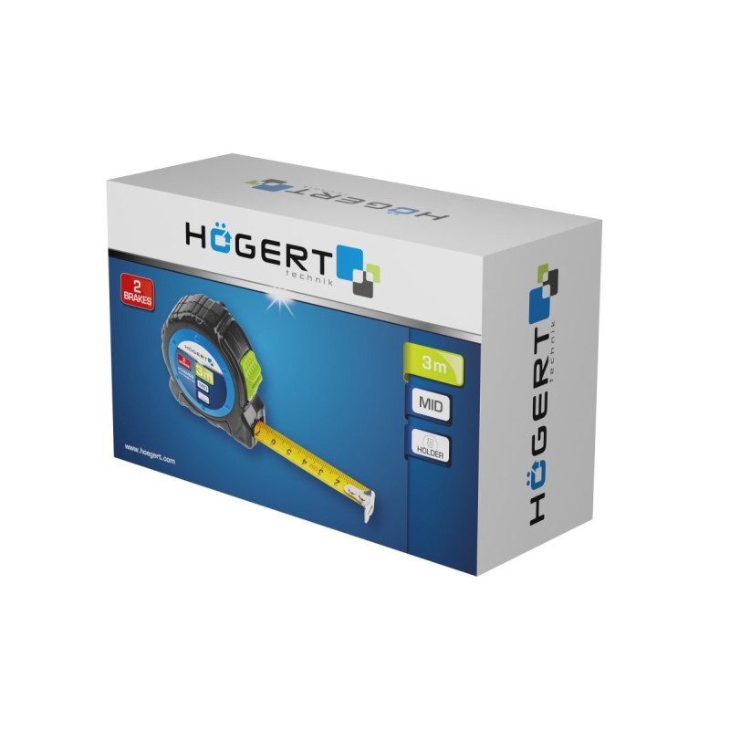 Измерительная рулетка 8 м 25 мм сталь, HT4M411, HOEGERT Измерительная рулетка 8 м 25 мм сталь, HT4M411, HOEGERT