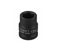 Головка торцевая ударная шестигранная, короткая 1/2", 17мм, DIN 3121, CrMo, HT4R067, HOEGERT 