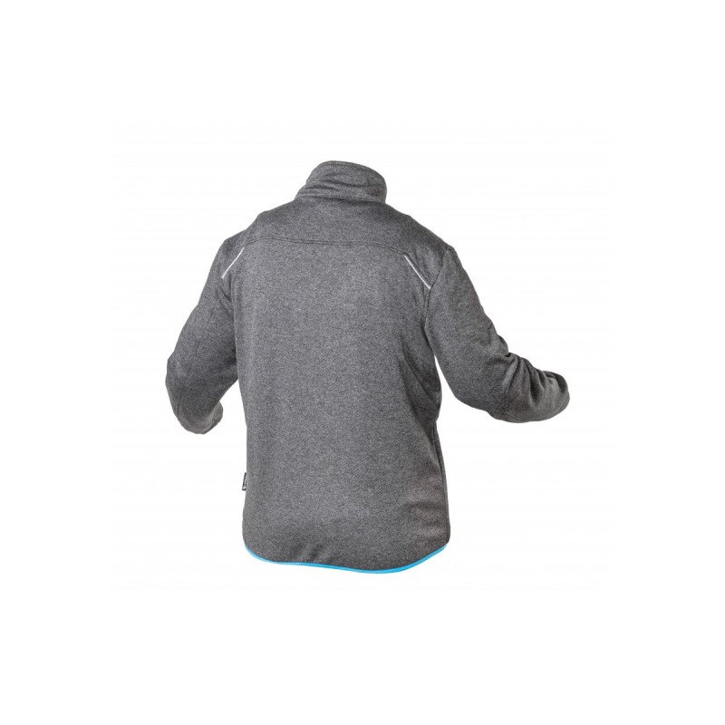 NISTER Толстовка рабочая серый меланж/синяя 2XL (56), HT5K900-2XL, HOEGERT NISTER Толстовка рабочая серый меланж/синяя 2XL (56), HT5K900-2XL, HOEGERT