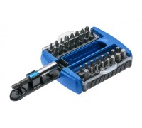 Набор бит с битодержателем 1/4", SL, PH, PZ, HEX, Torx, 33 шт., HT1S402, HOEGERT 