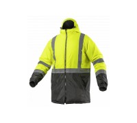 LEDA Куртка-парка сигнальная утепленная желтая S (48), HT5K330-S, HOEGERT 