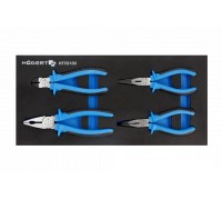 Набор клещей 4 шт., ложемент EVA, HT7G130 HOEGERT