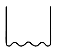 Скоба волнообразная 0.6 мм (100 шт.)