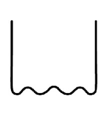Скоба волнообразная 0.6 мм (100 шт.)