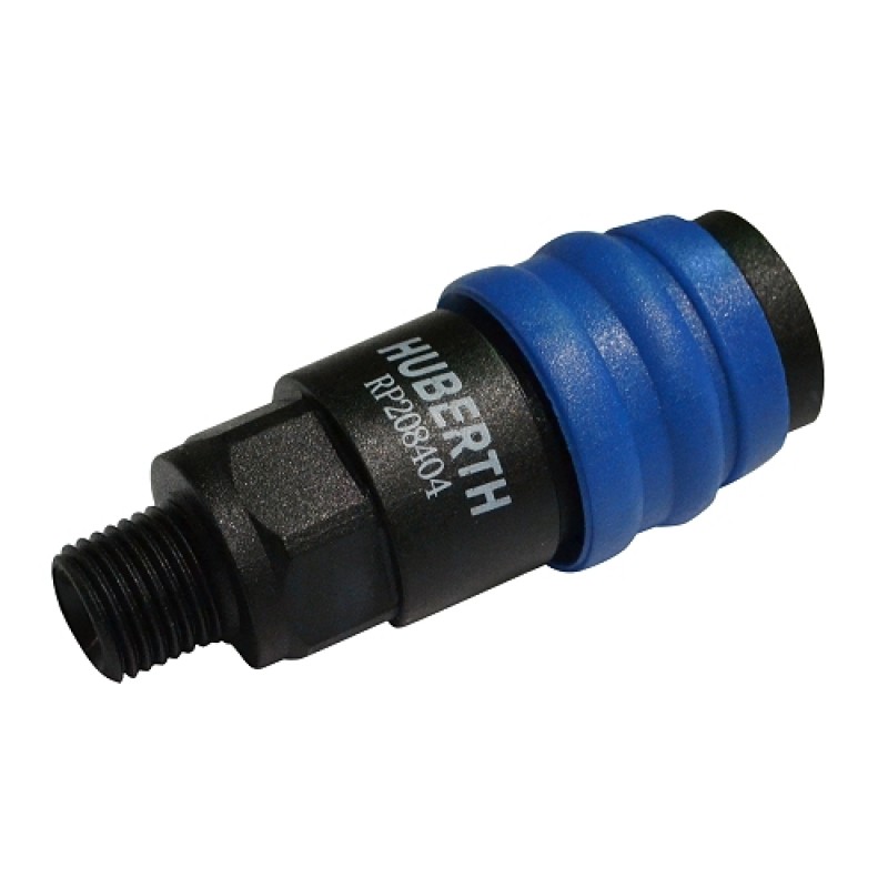 Соединение быстроразъемное пластиковое с резьбой 1/4" нар. (10 шт.)