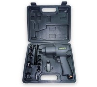 Гайковерт ударный пневматический с комплектом аксессуаров