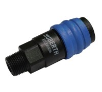 Соединение быстроразъемное пластиковое с резьбой 3/8" нар. (10 шт.)