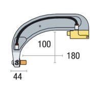 Плечо G6 изолированное 100х180 мм для сварочных клещей 8 бар / 550 даН