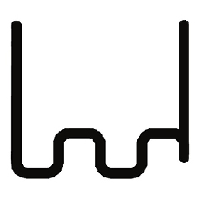 Скоба крупная "змейка" 0.8 мм (100 шт.)