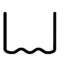 Скоба волнообразная 0.8 мм (100 шт.)